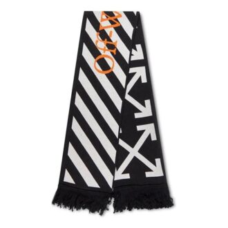 Cotton Icon Classic Scarf Black/White