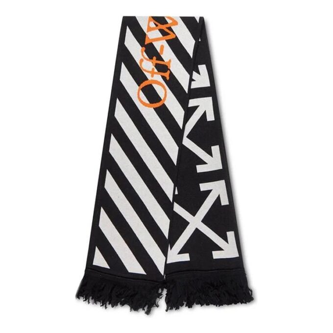 Cotton Icon Classic Scarf Black/White