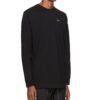Cotton Logo Printing Long Sleeves Black