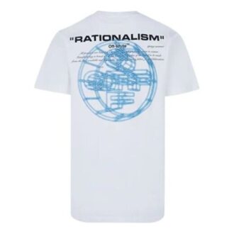 Cotton Minimalistic Casual Design Short Sleeve White