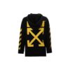 Cotton Printing Logo hooded Long Sleeves Black