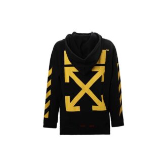 Cotton Printing Logo hooded Long Sleeves Black