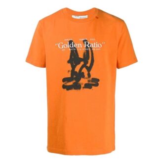 Cotton Printing Short Sleeve Orange