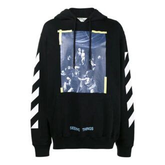 Cravaggio Long Sleeve Men’ s Hoody Black