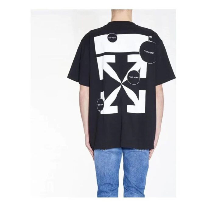 Cut Here Arrow Short Sleeve Black