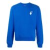 Cut Here Logo Printing Pullover Blue