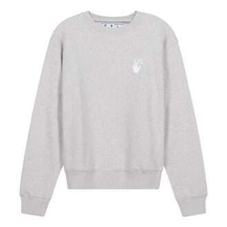Cut Here Logo Printing Pullover light grey