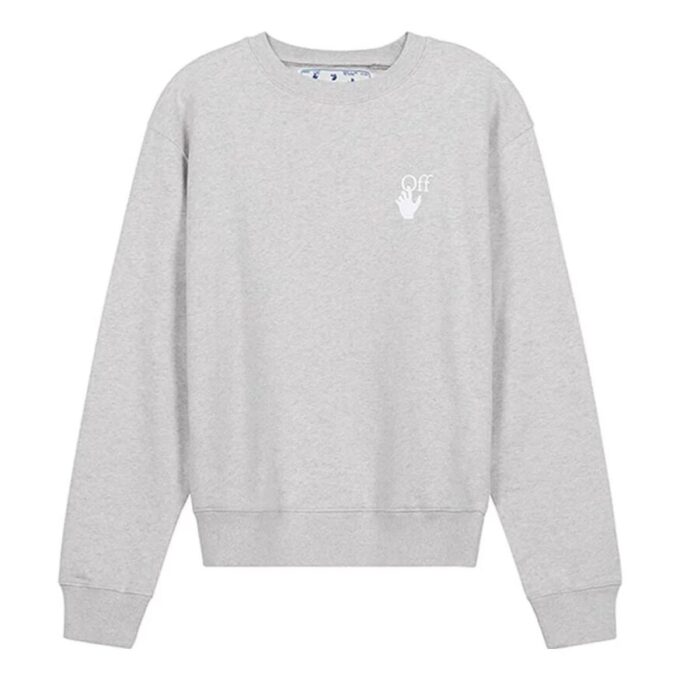 Cut Here Logo Printing Pullover light grey