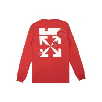 Cut Here Long-Sleeve T-Shirt “Red”