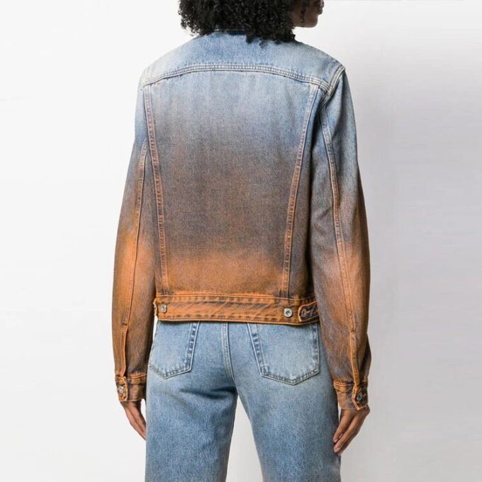 Degrade Gradient Denim Jacket Slim Fit Version