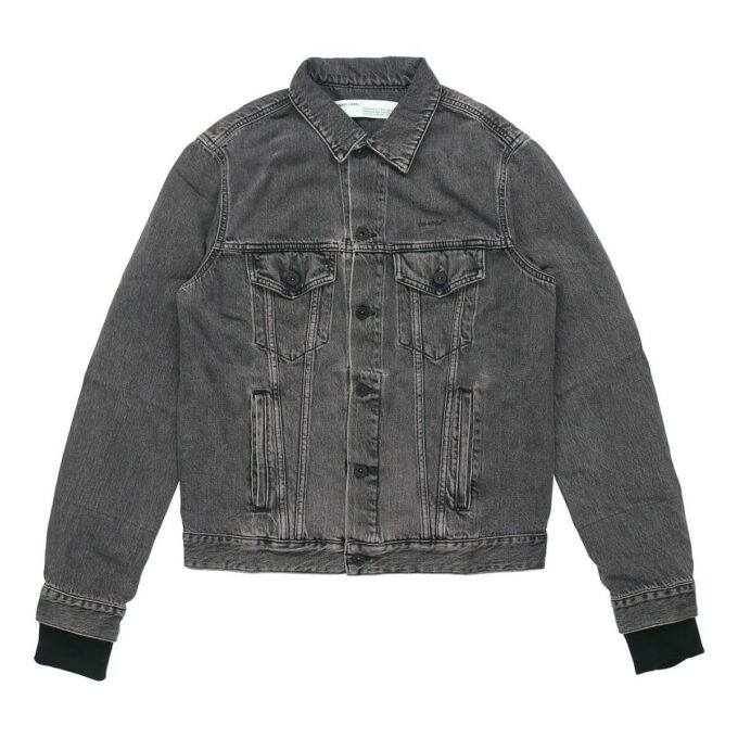 Denim Distressed Jacket “Black”