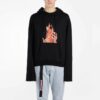 Off-White Men’ s Flame Printing Black