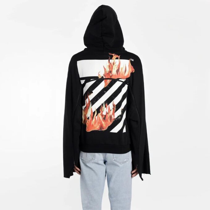 Off-White Men’ s Flame Printing Black