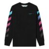 Gradient Arrows Sketch Mens Long Sleeve Sweater