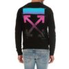 Gradient Arrows Sketch Mens Long Sleeve Sweater