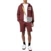 Diag Helvetica Sweatshort “Barolo”