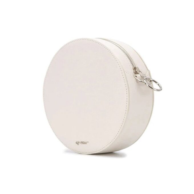 Diag Round shoulder bag Black/White