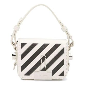 Diag Single-Shoulder Bag Mini White