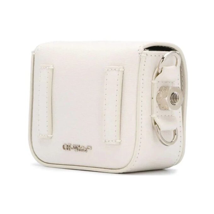Diag Single-Shoulder Bag Mini White