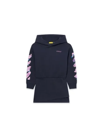 Diag Splat Hoodie Dress