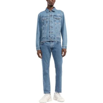 Diag-Stripe Denim Jacket