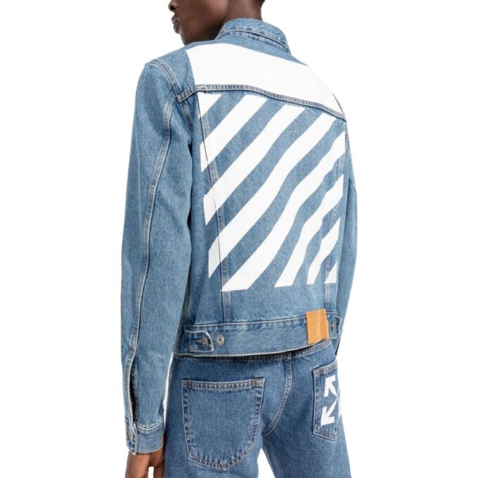 Diag-Stripe Denim Jacket