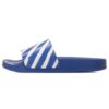 Diag Stripe Slippers Blue/White