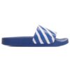 Diag Stripe Slippers Blue/White