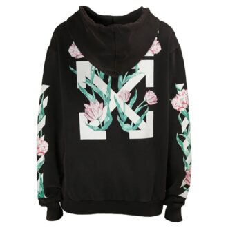 Diag Tulips Over Hoodie