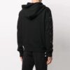 Diag Zipper Hooded Jacket Black