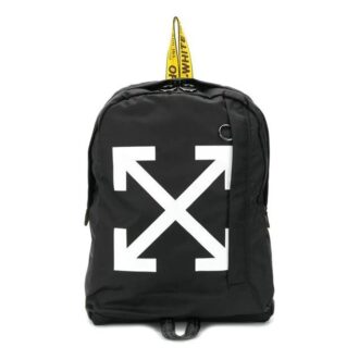 Diagonal Arrows Arrow Printing Backpack Black