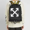 Diagonal Arrows Arrow Printing Backpack Black