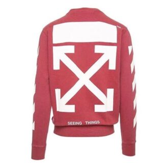 Diagonal Arrows Sweatshirt In Red.