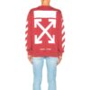 Diagonal Arrows Sweatshirt In Red.