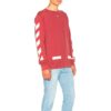 Diagonal Arrows Sweatshirt In Red.