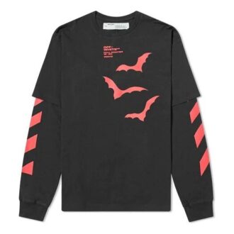 Diagonal Bats Double Sleeve For Men Black