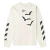 Diagonal Bats Double Sleeve For Men White