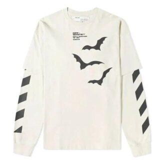Diagonal Bats Double Sleeve For Men White