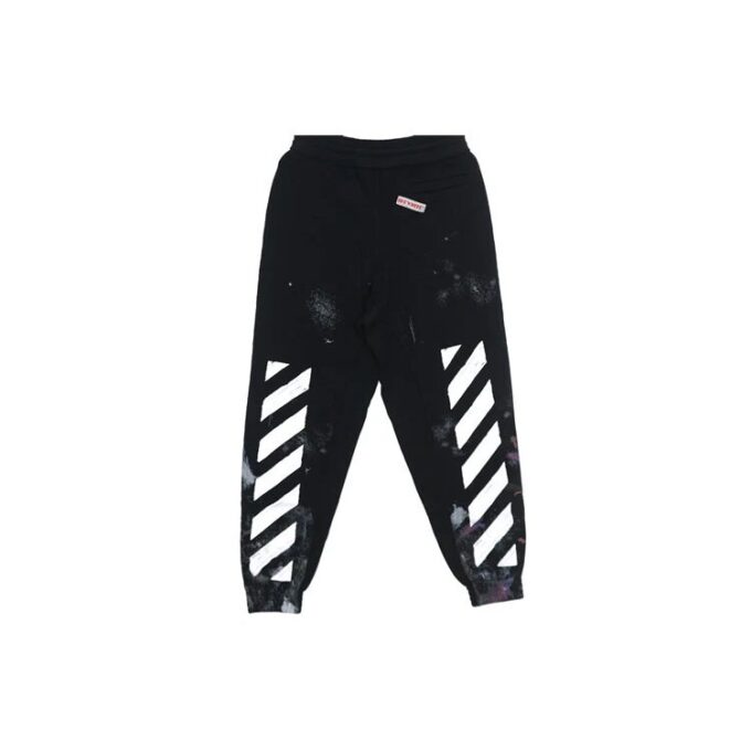 Diagonal Galaxy Brushed Sweatpants