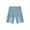 Diagonal Sketch Cargo Shorts