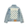 Diagonal Sketch Denim Jacket