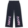 Diagonal Splat Wide Sweatpants