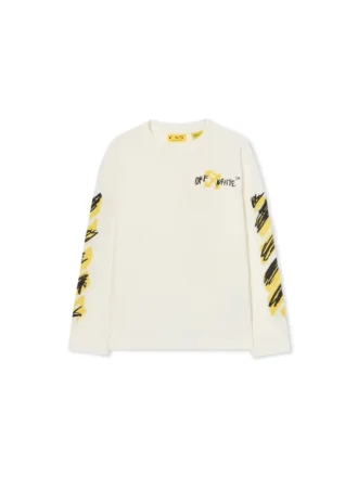 Diagonal Spray Long-Sleeved T-shirt