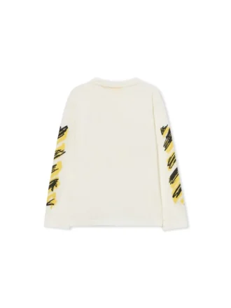 Diagonal Spray Long-Sleeved T-shirt