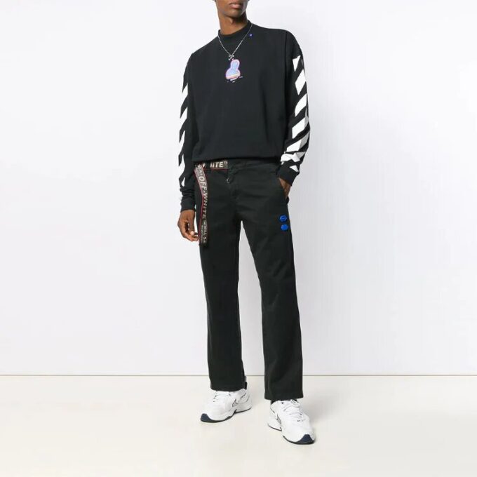 Diagonal Striped Cotton LongSleeve