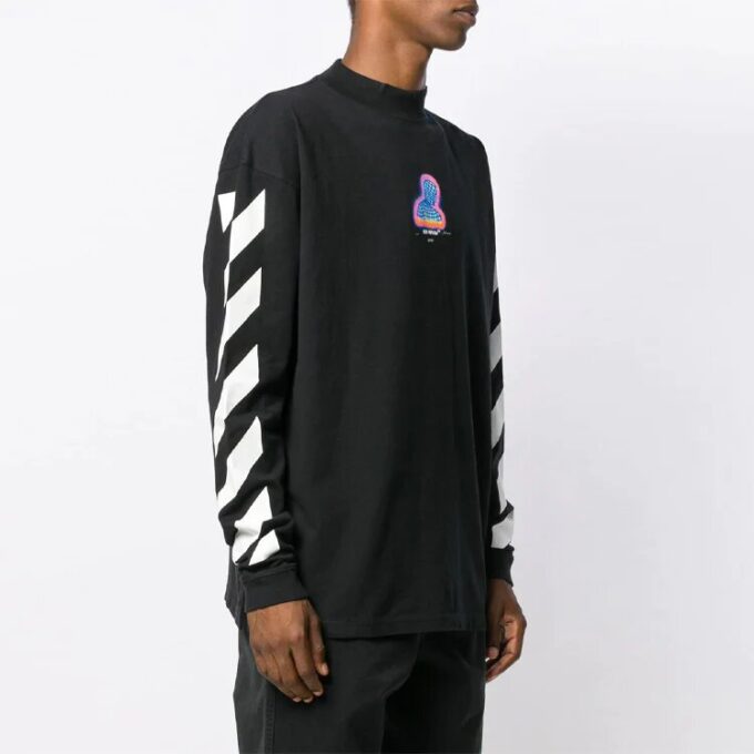 Diagonal Striped Cotton LongSleeve
