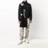 Diagonal Stripes Logo Pullover Men Black