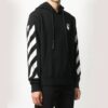 Diagonal Stripes Mens Logo Long Sleeve Sweater