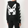 Diagonal Stripes Mens Logo Long Sleeve Sweater