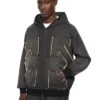 Distress Arr Skate Zip Hoodie